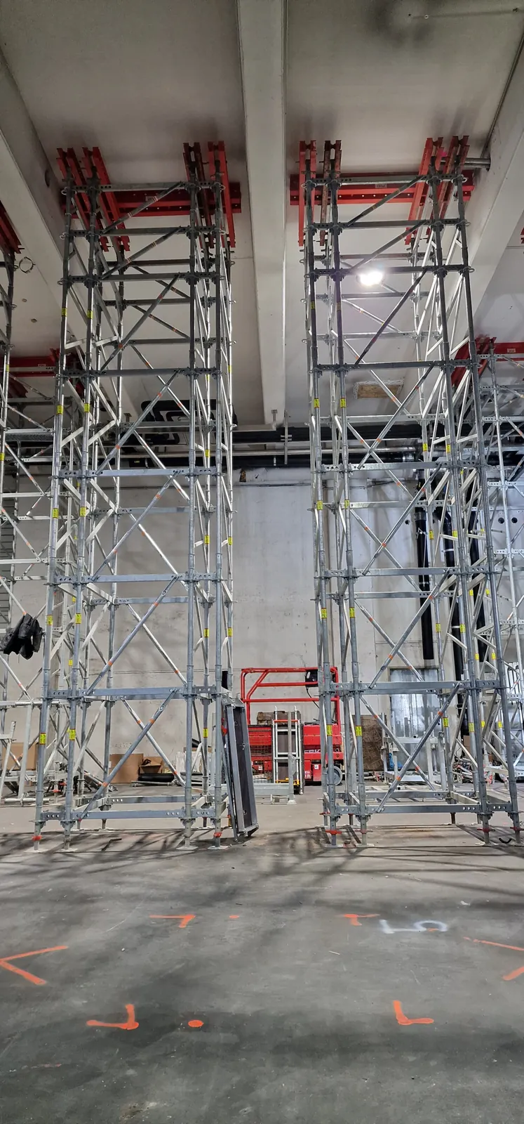 Traggerüst auf der Baustelle